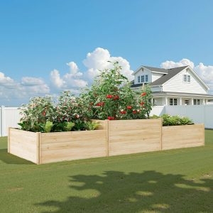 SPECRAFT Two-Tier Wooden Garden Bed