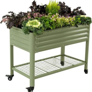 Rolling Elevated Raised Garden Bed