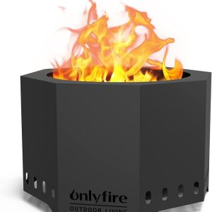 24" Modern Smokeless Fire Pit