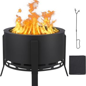 26" Smokeless Outdoor Fire Pit