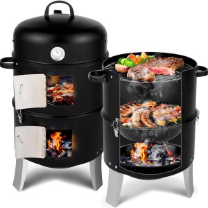 Outvita Vertical Charcoal Smoker Grill