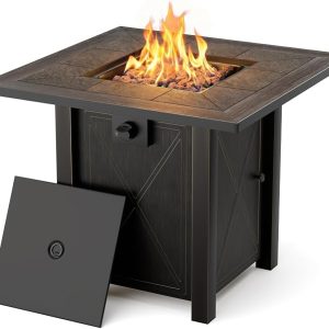 30-Inch Ceramic Fire Pit Table