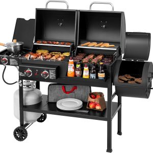 Dual Fuel Grill Smoker Combo