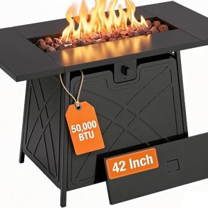 Large Propane Fire Pit Table