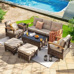 Luxury 7-Piece Patio Conversation Set