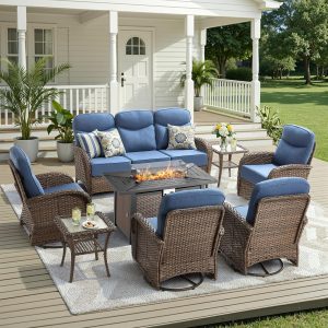 Luxury Patio Furniture Fire Pit Set